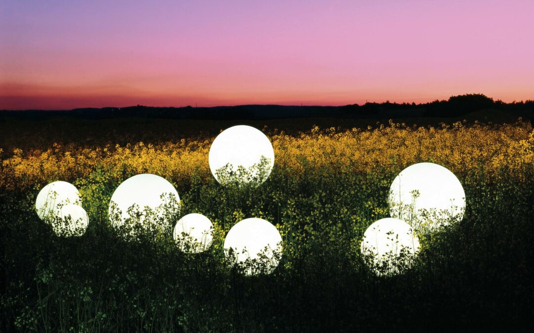 Moonlight Leuchte Vollkugel mit flexiblem Sockel